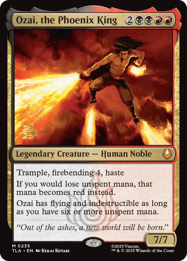 Ozai, the Phoenix King [Avatar: The Last Airbender Prerelease Cards] | Galaxy Games LLC