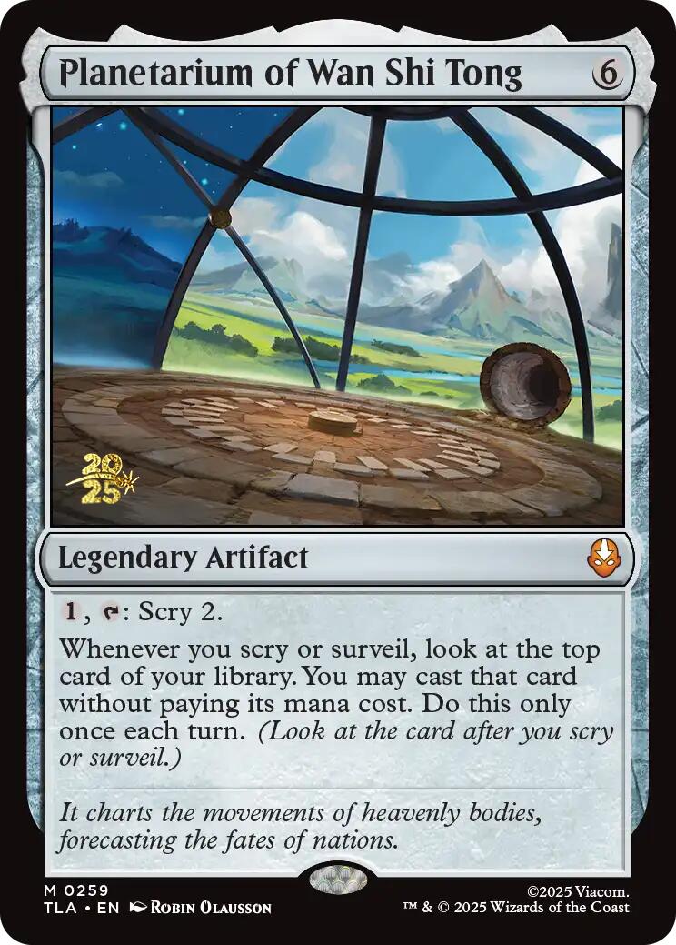 Planetarium of Wan Shi Tong [Avatar: The Last Airbender Prerelease Cards] | Galaxy Games LLC