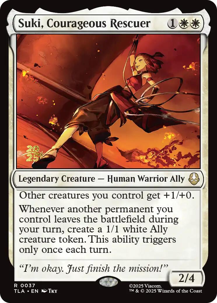 Suki, Courageous Rescuer [Avatar: The Last Airbender Prerelease Cards] | Galaxy Games LLC