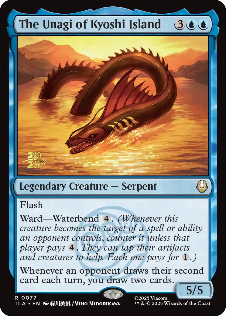 The Unagi of Kyoshi Island [Avatar: The Last Airbender Prerelease Cards] | Galaxy Games LLC