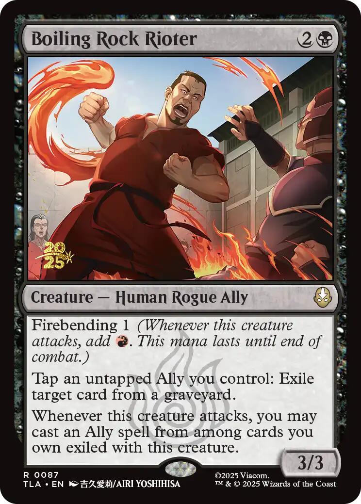 Boiling Rock Rioter [Avatar: The Last Airbender Prerelease Cards] | Galaxy Games LLC