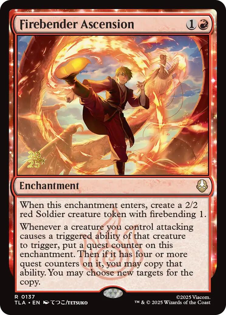 Firebender Ascension [Avatar: The Last Airbender Prerelease Cards] | Galaxy Games LLC