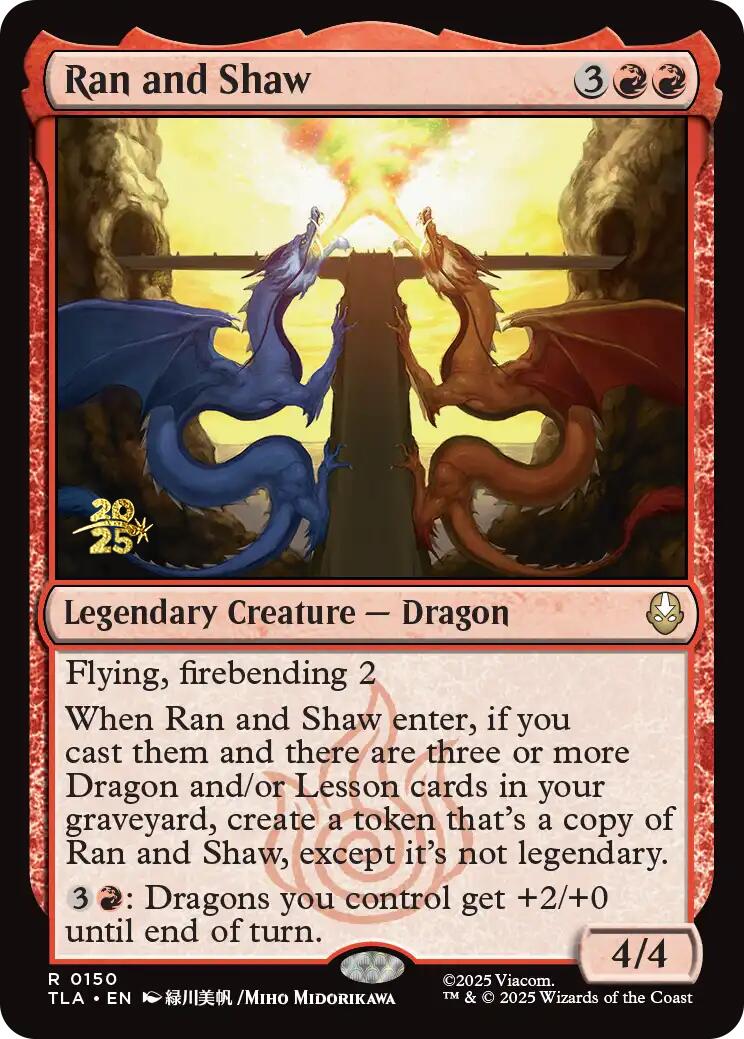Ran and Shaw [Avatar: The Last Airbender Prerelease Cards] | Galaxy Games LLC