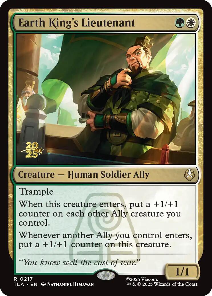 Earth King's Lieutenant [Avatar: The Last Airbender Prerelease Cards] | Galaxy Games LLC