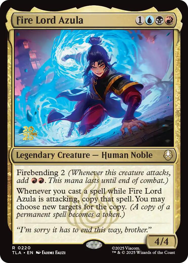 Fire Lord Azula [Avatar: The Last Airbender Prerelease Cards] | Galaxy Games LLC
