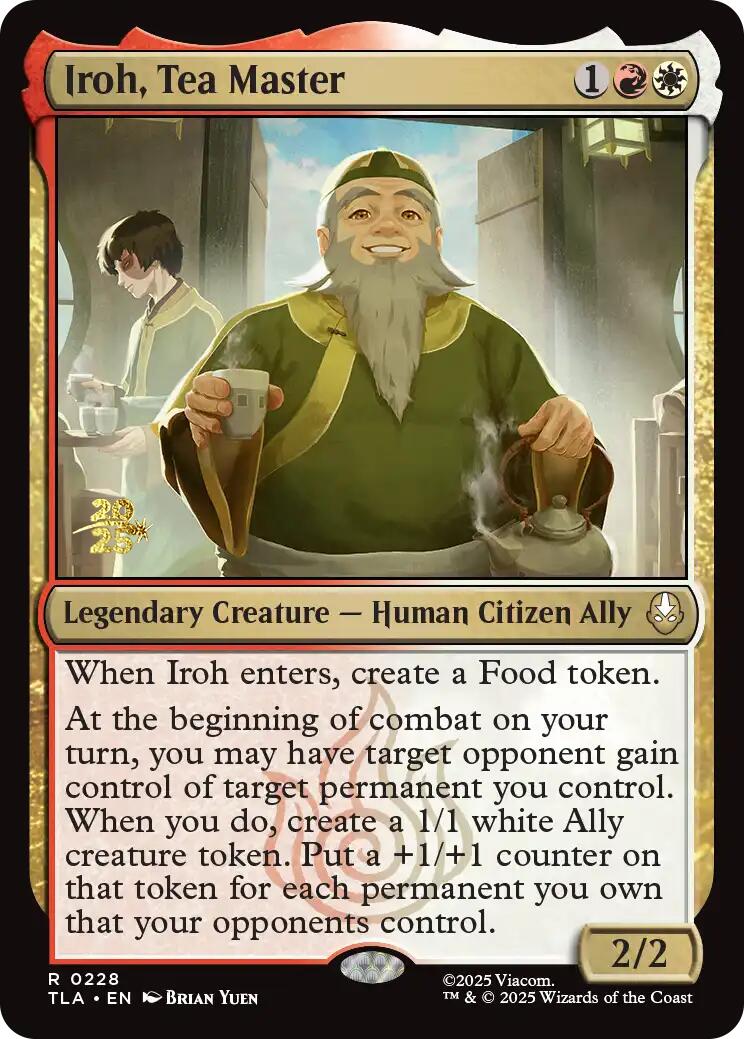 Iroh, Tea Master [Avatar: The Last Airbender Prerelease Cards] | Galaxy Games LLC