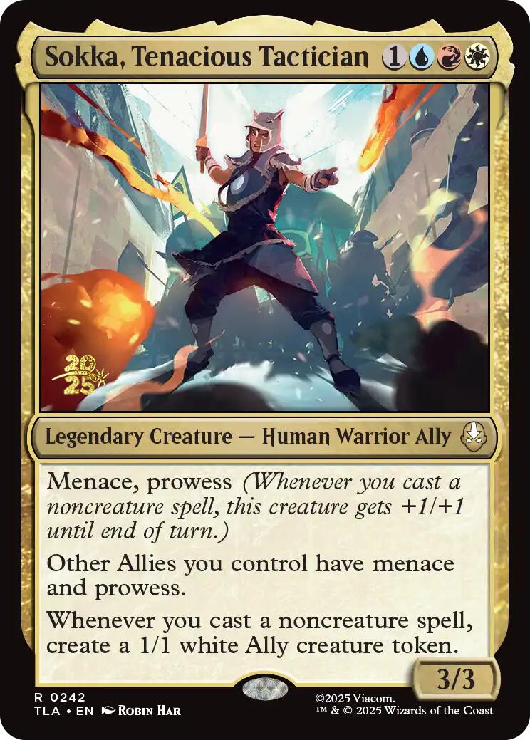 Sokka, Tenacious Tactician [Avatar: The Last Airbender Prerelease Cards] | Galaxy Games LLC
