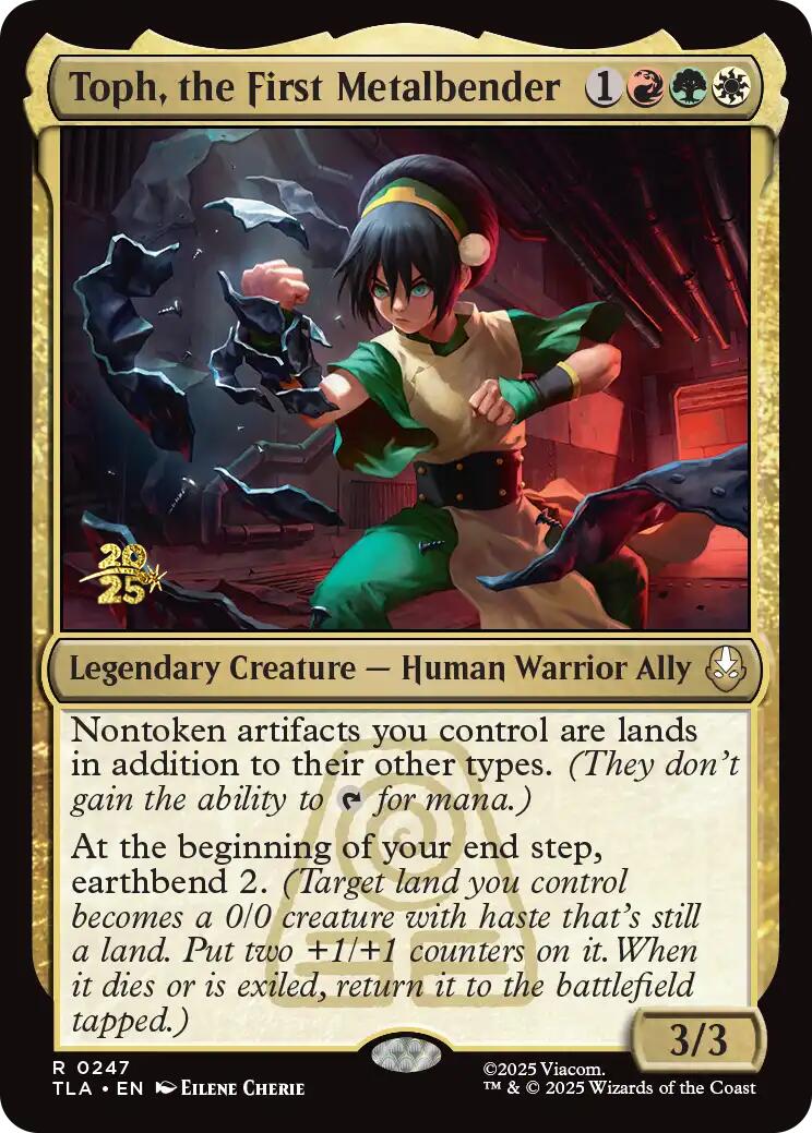 Toph, the First Metalbender [Avatar: The Last Airbender Prerelease Cards] | Galaxy Games LLC