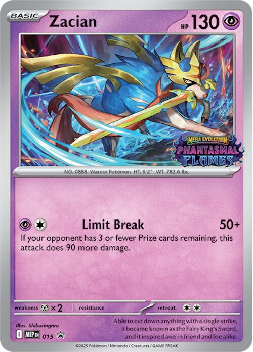 Zacian (015) (Prerelease) [Mega Evolution Promo] | Galaxy Games LLC