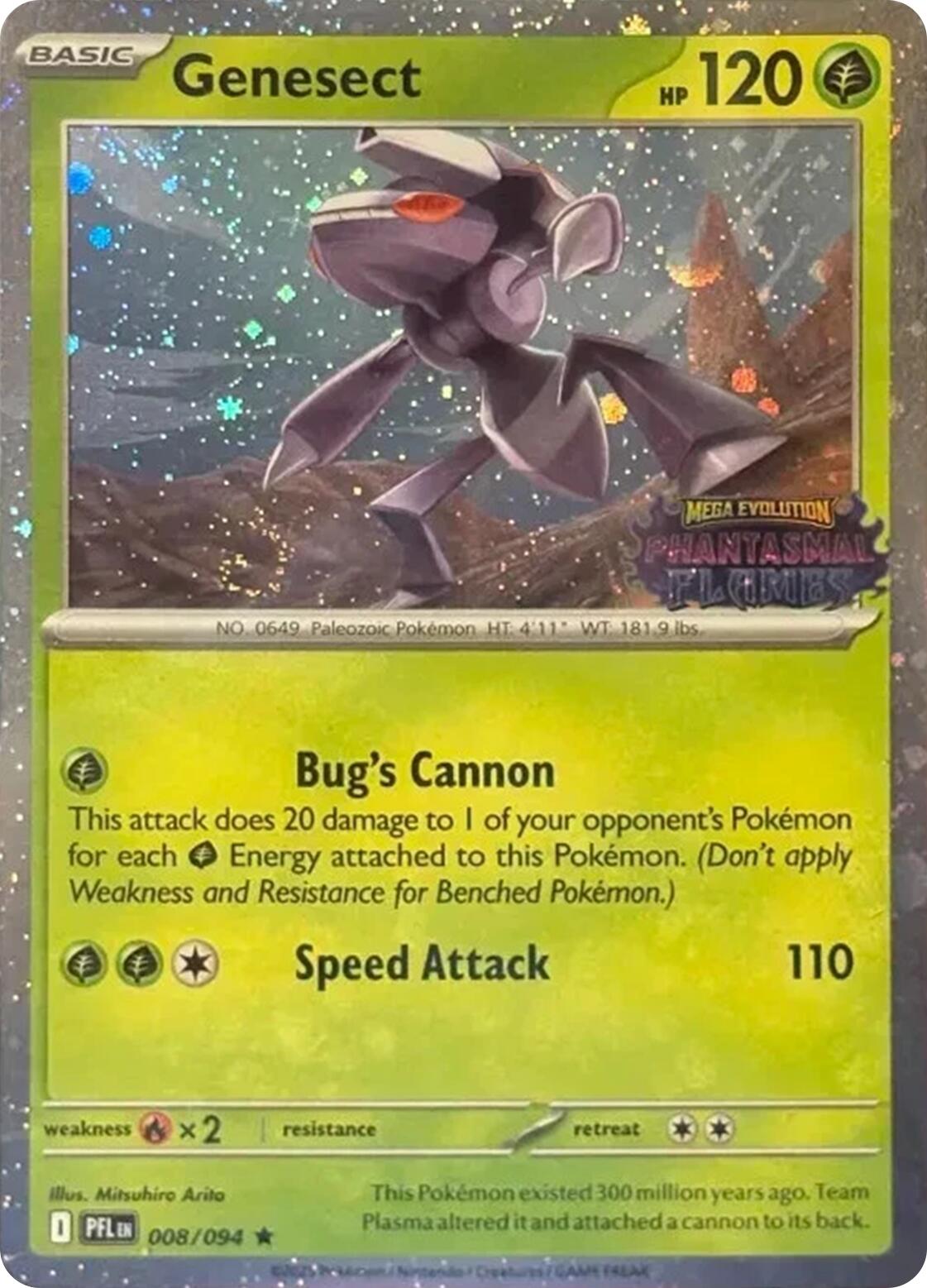Genesect (008/094) (Cosmos Holo) (Best Buy Exclusive) [Miscellaneous Cards] | Galaxy Games LLC