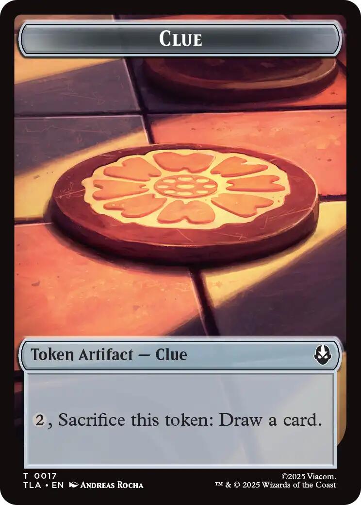 Ally (0006) // Clue (0017) Double-Sided Token [Avatar: The Last Airbender Tokens] | Galaxy Games LLC