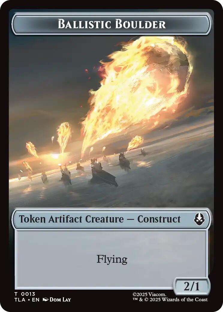 Ballistic Boulder // Soldier (0011) Double-Sided Token [Avatar: The Last Airbender Tokens] | Galaxy Games LLC