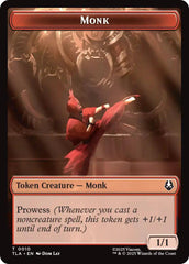 Monk // Food (0021) Double-Sided Token [Avatar: The Last Airbender Tokens] | Galaxy Games LLC