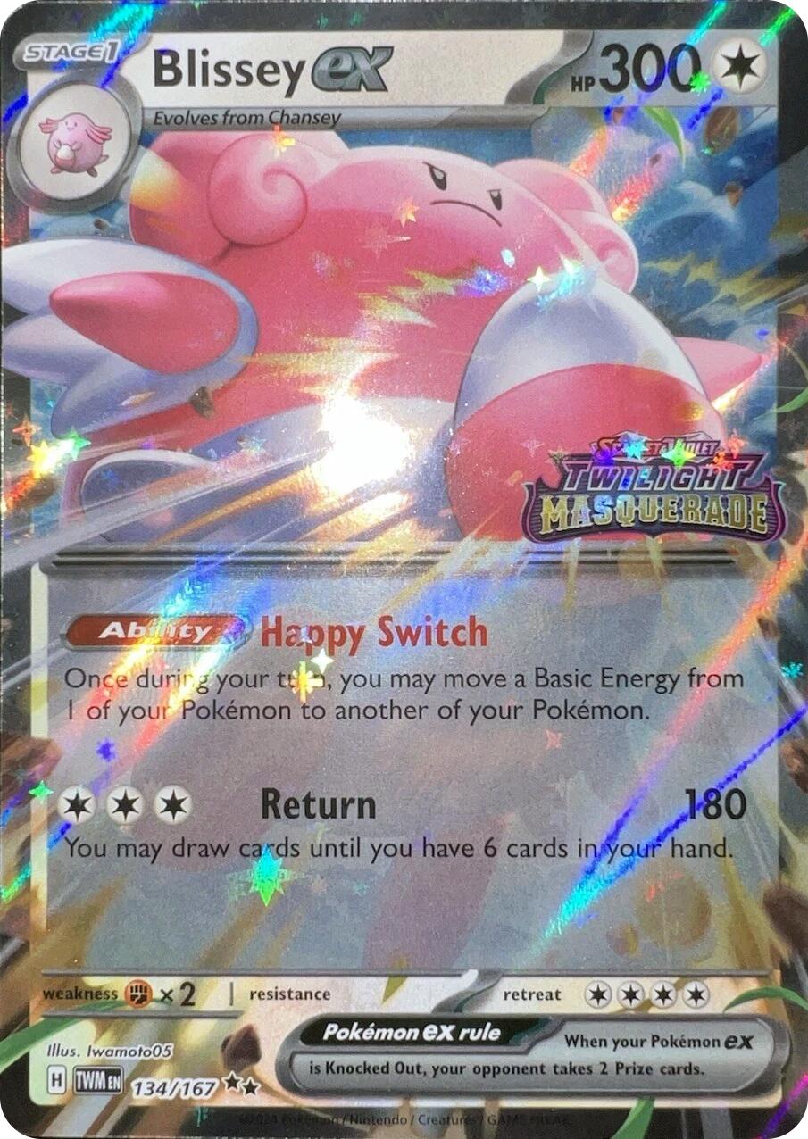 Blissey ex (134/167) (Cosmos Holo) [Scarlet & Violet: Twilight Masquerade] | Galaxy Games LLC