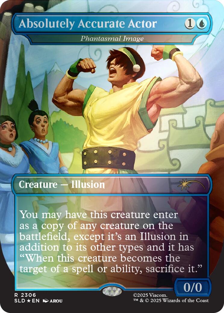 Absolutely Accurate Actor - Phantasmal Image (Rainbow Foil) [Secret Lair Drop Series] | Galaxy Games LLC