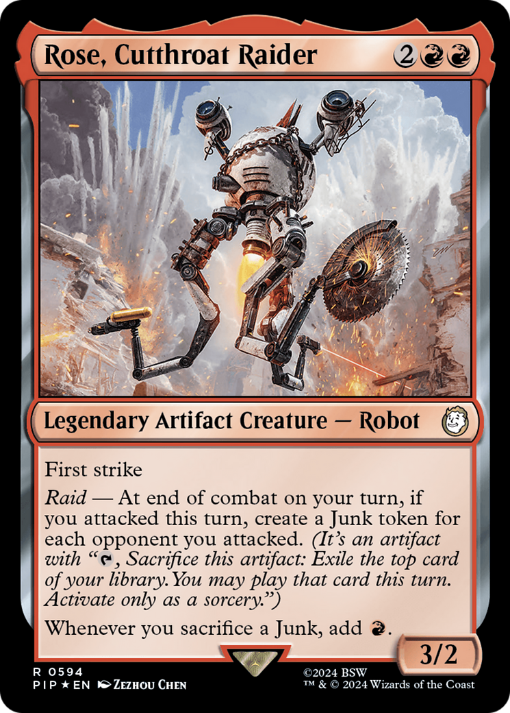 Rose, Cutthroat Raider (Surge Foil) [Fallout] | Galaxy Games LLC