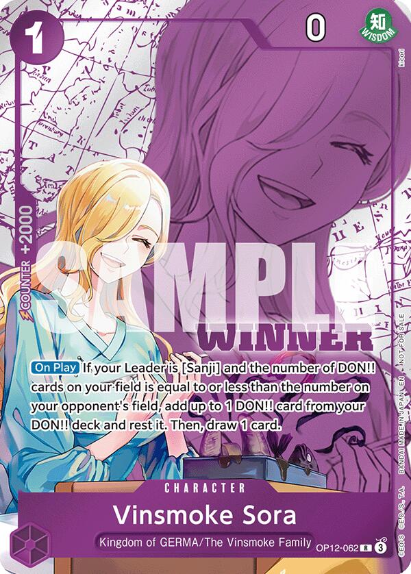 Vinsmoke Sora (Winner Pack 2026 Vol. 1) [One Piece Promotion Cards] | Galaxy Games LLC