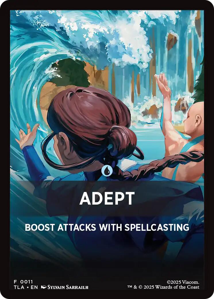 Adept Theme Card [Avatar: The Last Airbender Tokens] | Galaxy Games LLC