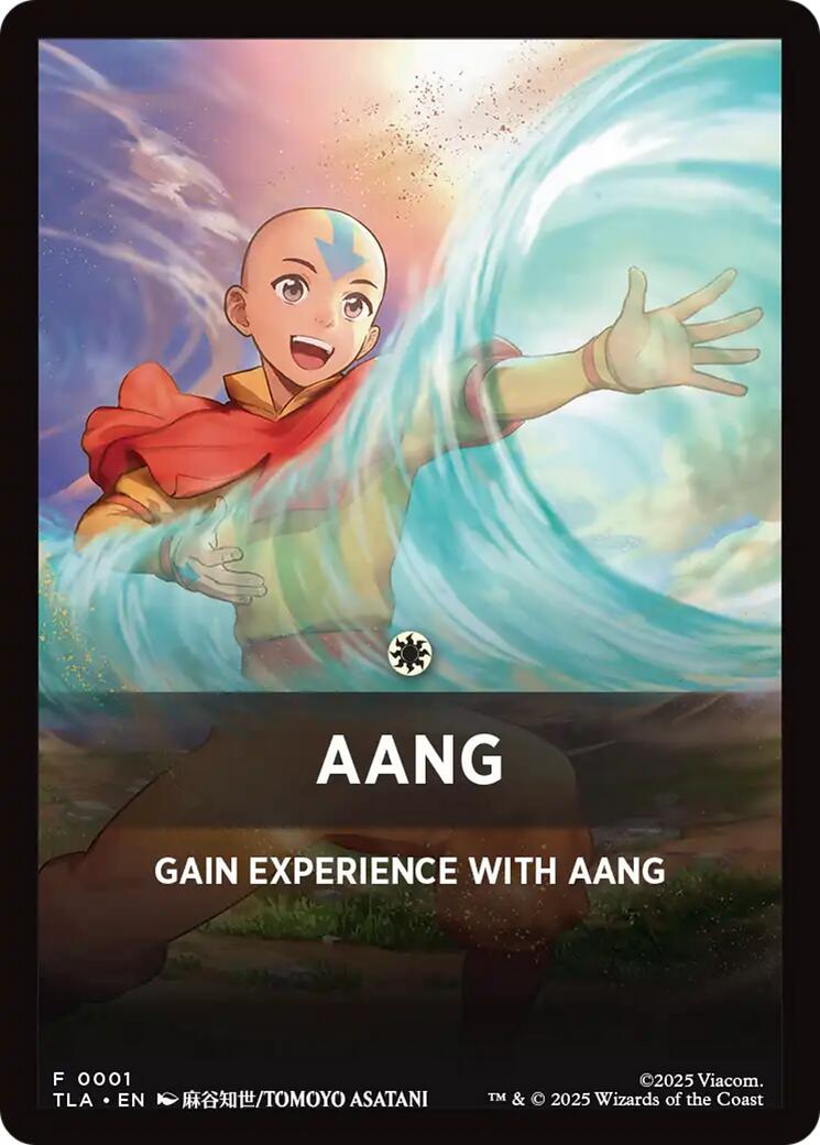 Aang Theme Card [Avatar: The Last Airbender Tokens] | Galaxy Games LLC