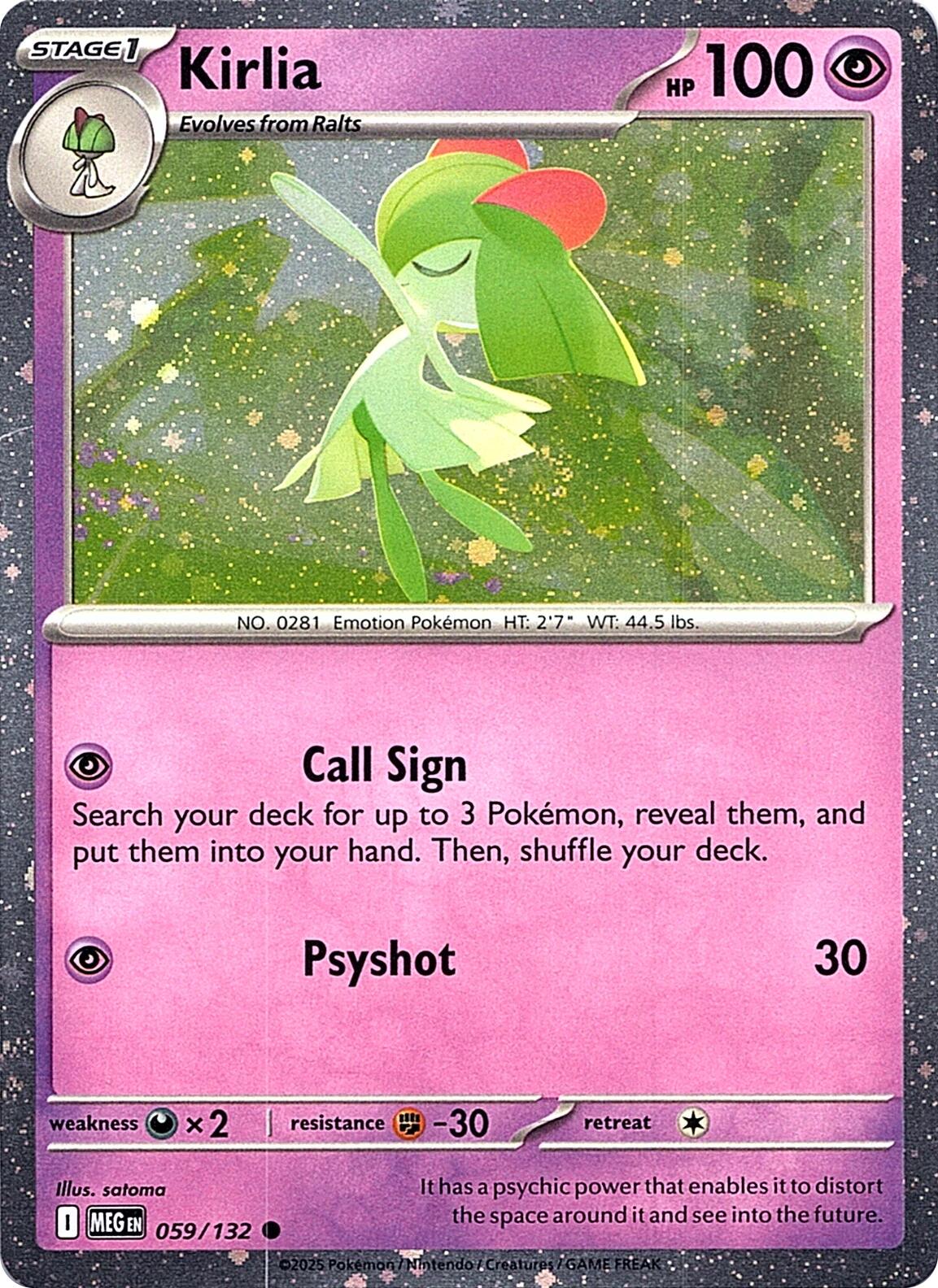 Kirlia (059/132) (Cosmos Holo) [Miscellaneous Cards] | Galaxy Games LLC