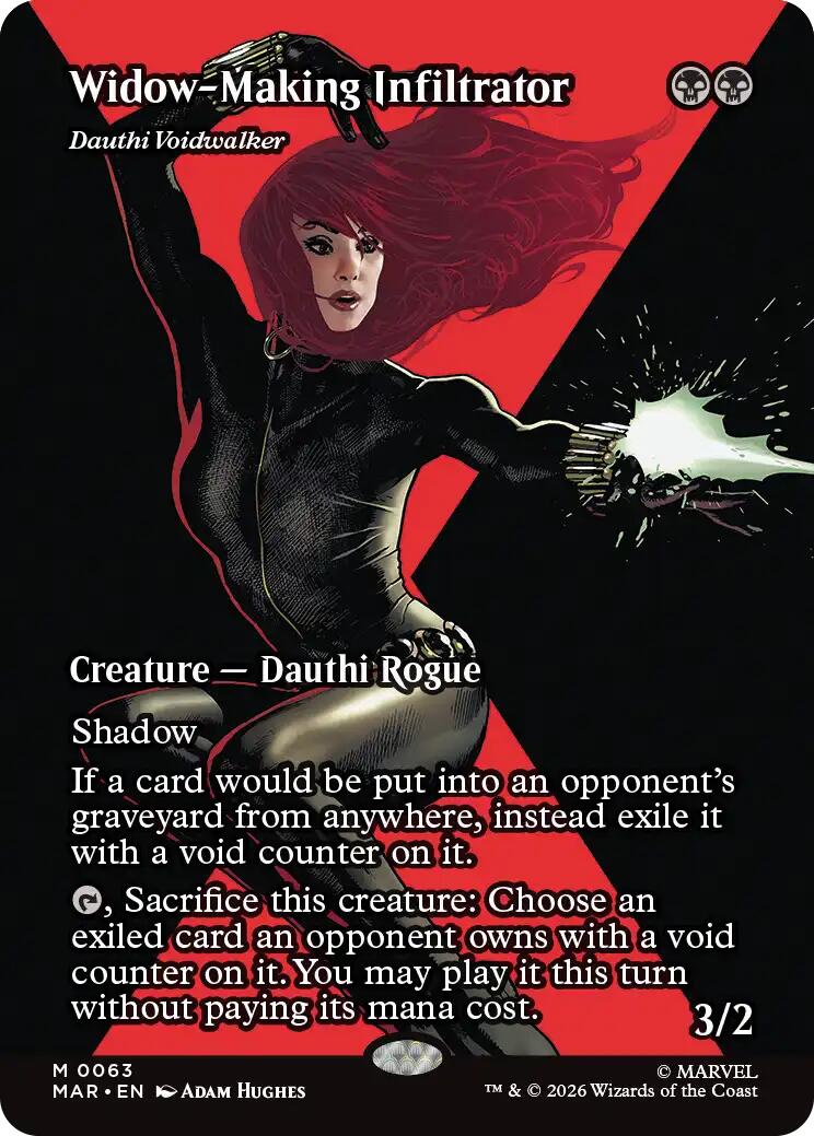 Widow-Making Infiltrator - Dauthi Voidwalker (Borderless) [Marvel Universe: Eternal-Legal] | Galaxy Games LLC