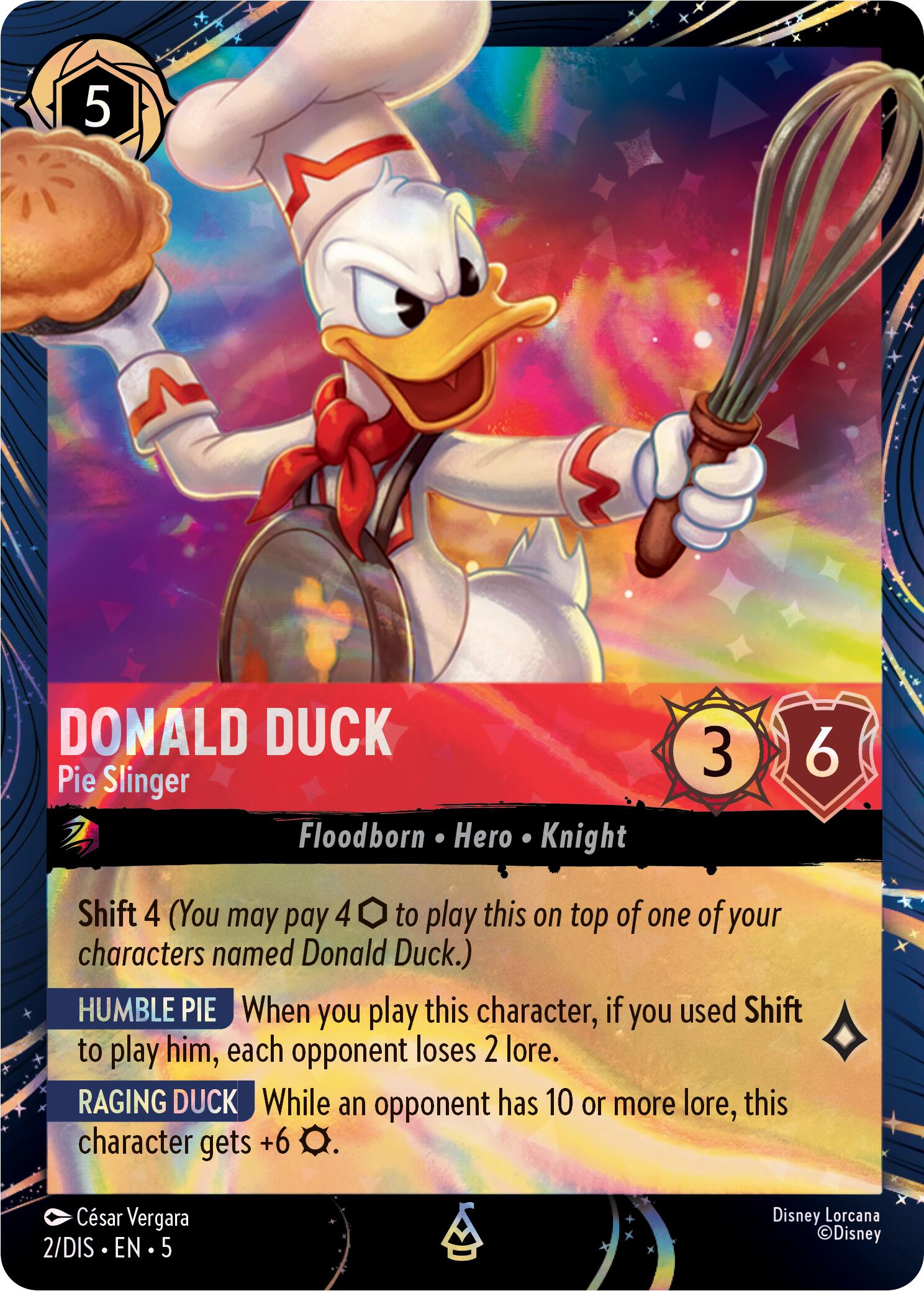 Donald Duck - Pie Slinger (2) [Promo Cards] | Galaxy Games LLC