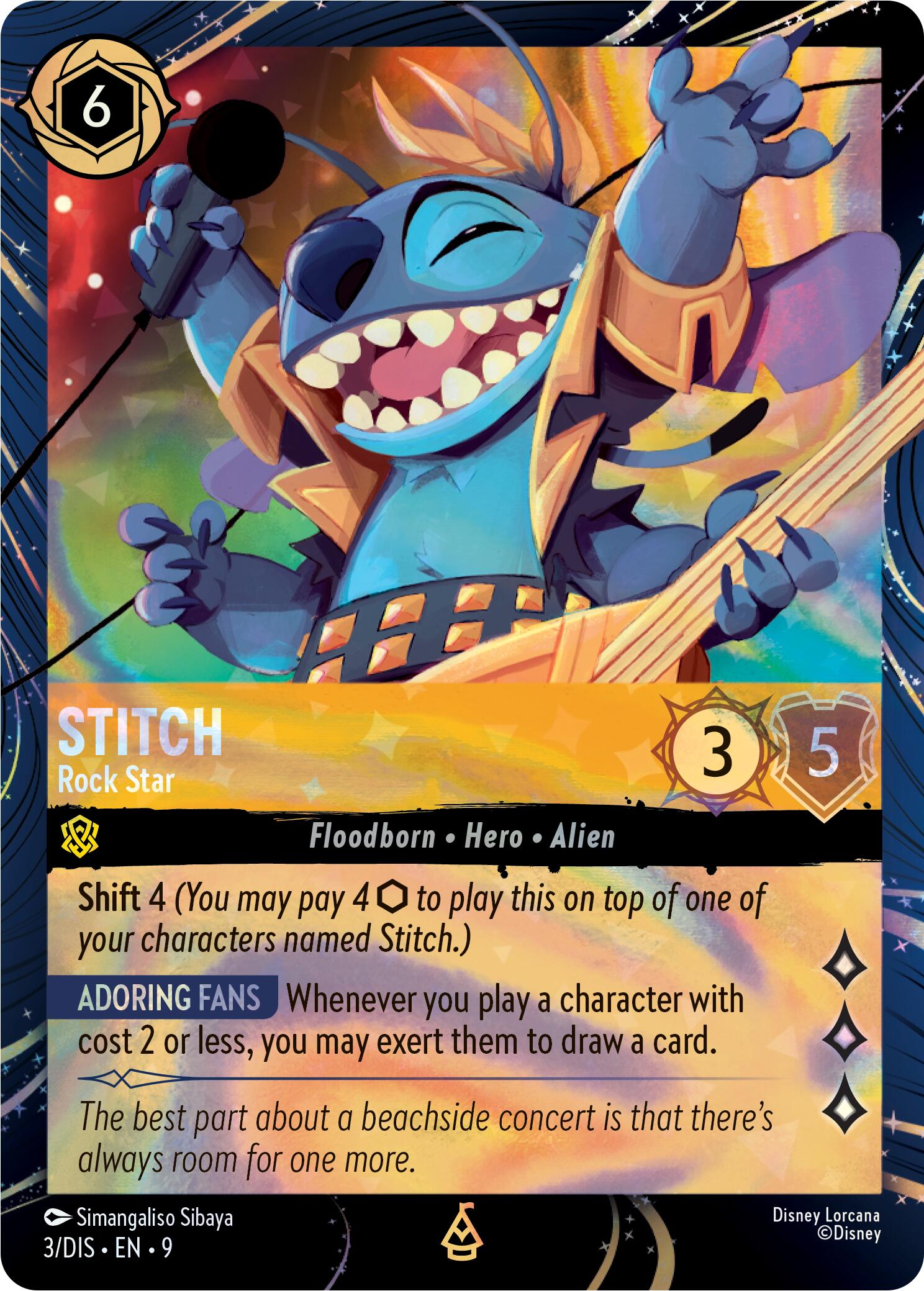 Stitch - Rock Star (3) [Promo Cards] | Galaxy Games LLC