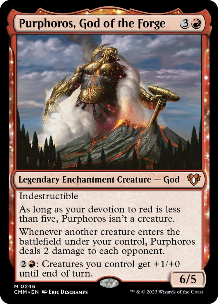 Purphoros, God of the Forge [Commander Masters] | Galaxy Games LLC