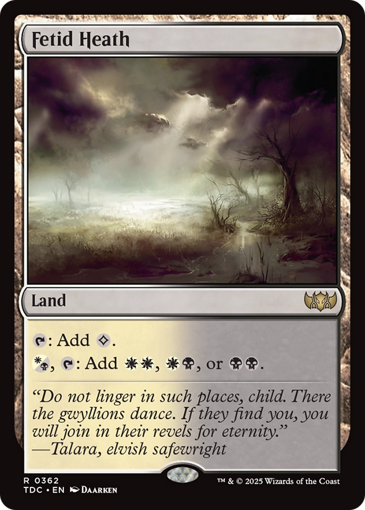 Fetid Heath [Tarkir: Dragonstorm Commander] | Galaxy Games LLC