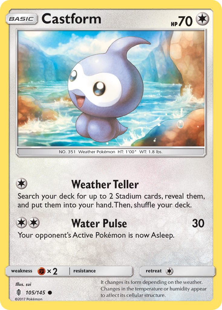 Castform (105/145) [Sun & Moon: Guardians Rising] | Galaxy Games LLC