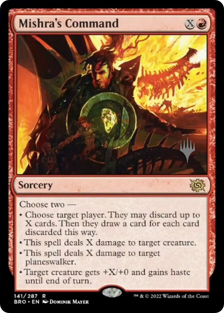 Mishra's Command (Promo Pack) [The Brothers' War Promos] | Galaxy Games LLC