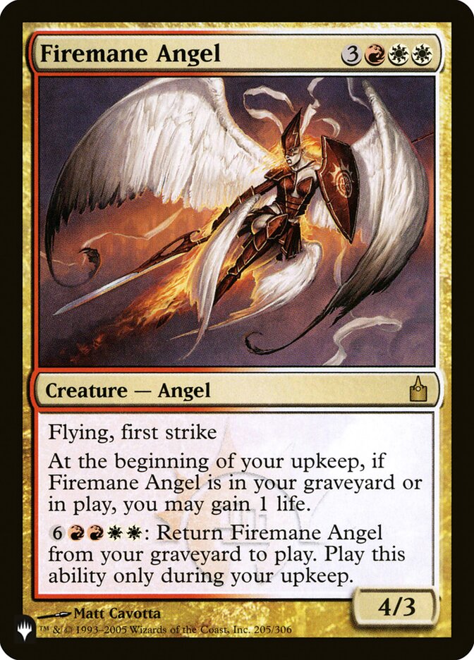 Firemane Angel [The List] | Galaxy Games LLC