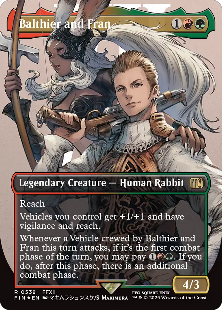 Balthier and Fran (Borderless) (Surge Foil) [FINAL FANTASY] | Galaxy Games LLC