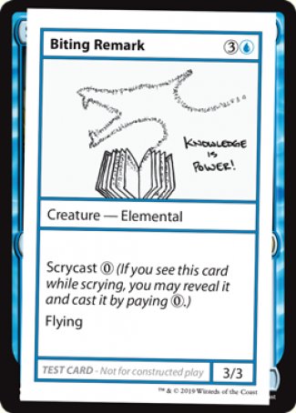 Biting Remark (2021 Edition) [Mystery Booster Playtest Cards] | Galaxy Games LLC