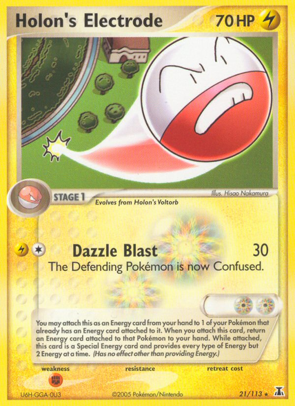 Holon's Electrode (21/113) [EX: Delta Species] | Galaxy Games LLC