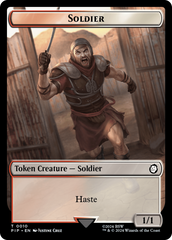 Treasure (0018) // Soldier (0010) Double-Sided Token [Fallout Tokens] | Galaxy Games LLC