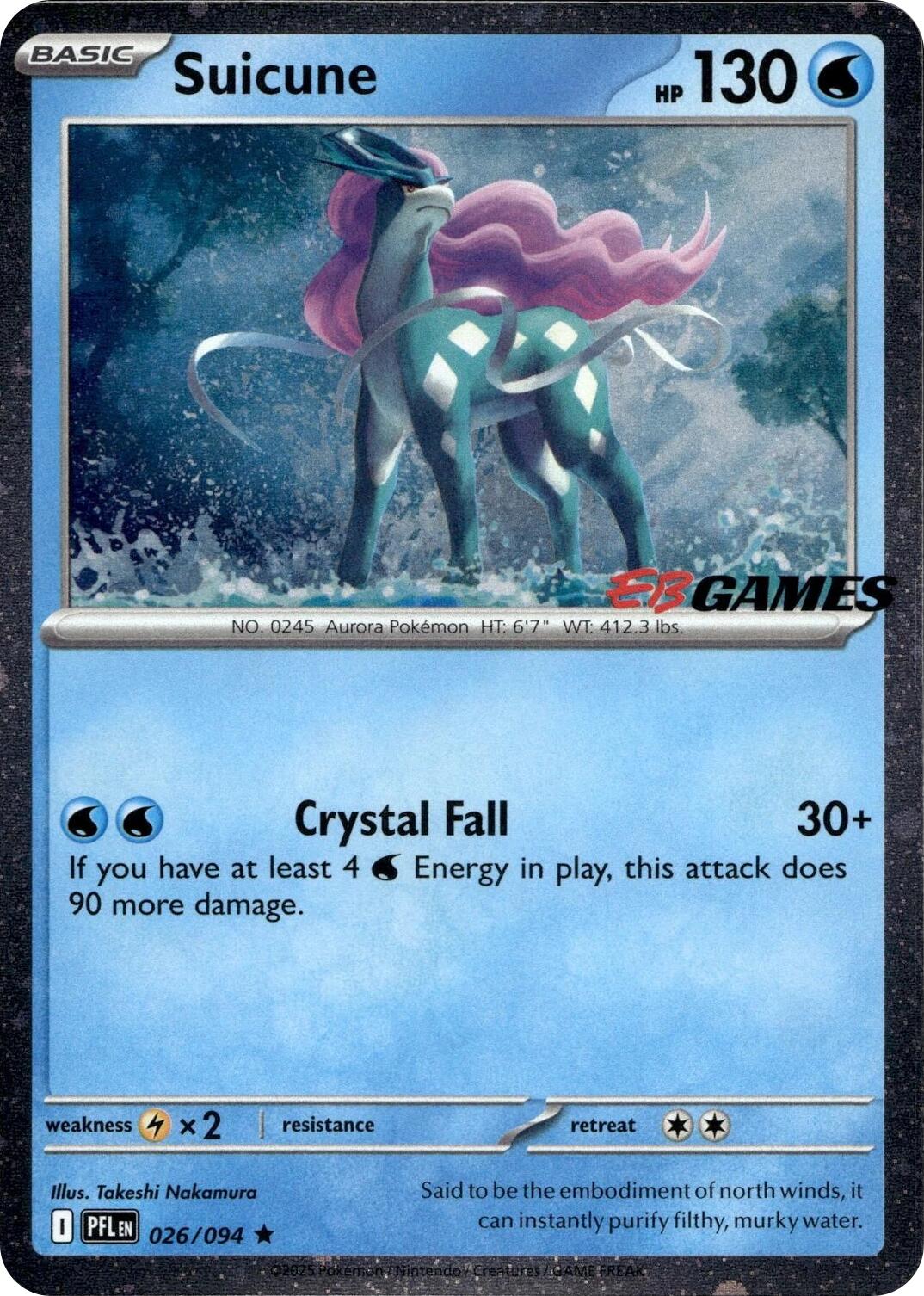 Suicune (026/094) (EB Games Exclusive) [Miscellaneous Cards] | Galaxy Games LLC