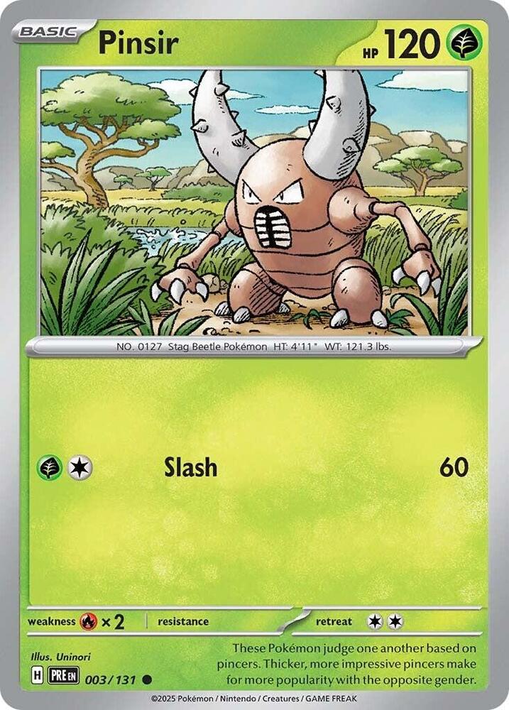 Pinsir (003/131) [Scarlet & Violet: Prismatic Evolutions] | Galaxy Games LLC