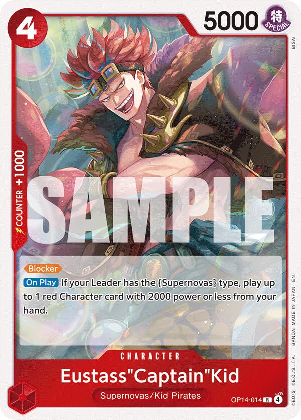 Eustass"Captain"Kid (OP14-014) [The Azure Sea's Seven] | Galaxy Games LLC