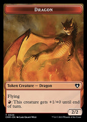 Soldier // Dragon (0020) Double-Sided Token [Commander Masters Tokens] | Galaxy Games LLC