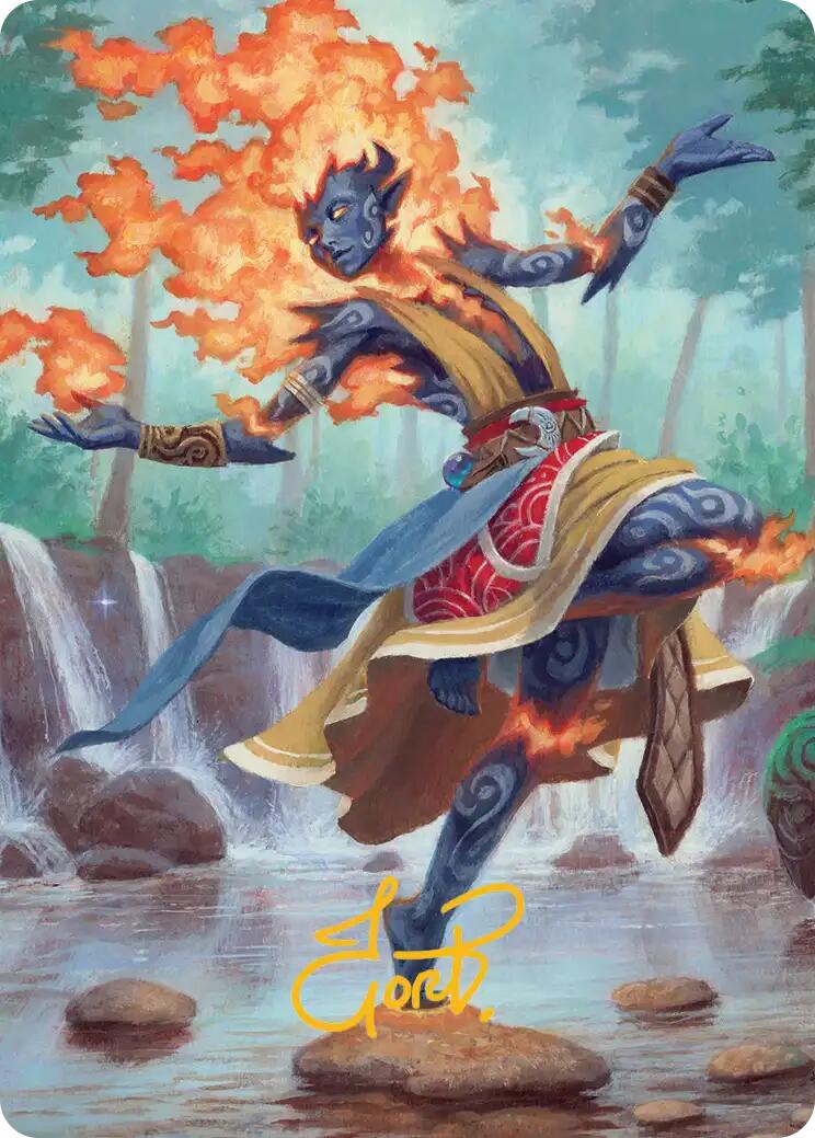 Ashling, Rekindled Art Card (16/54) (Gold-Stamped Signature) [Lorwyn Eclipsed Art Series] | Galaxy Games LLC