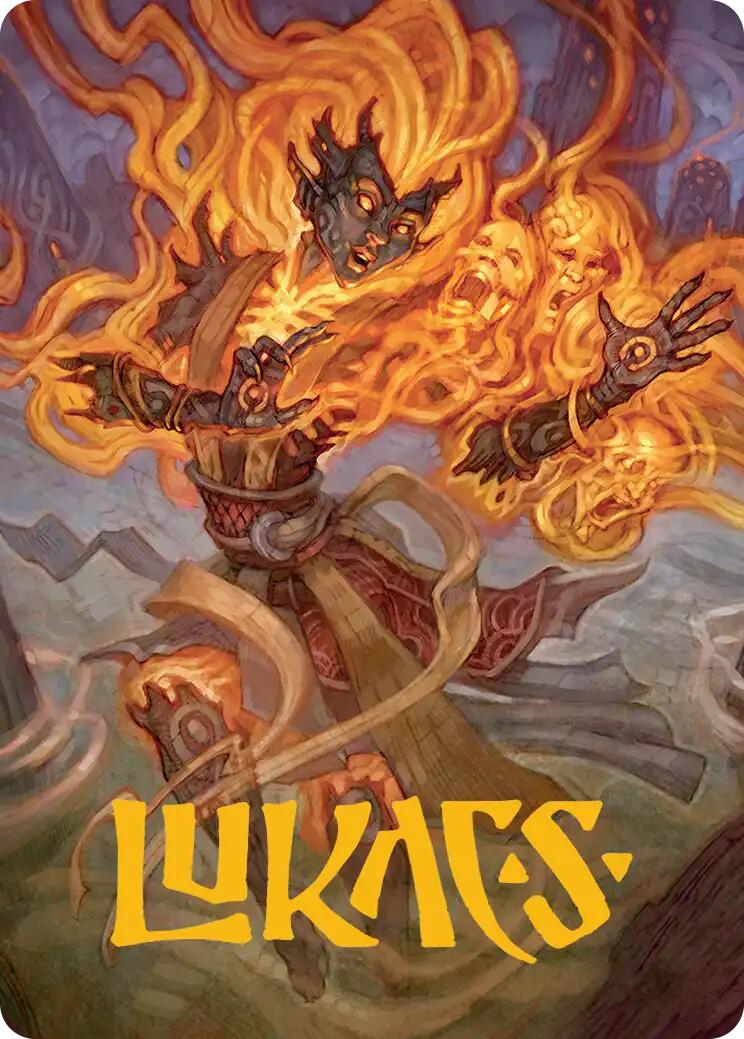 Ashling, Rekindled Art Card (33/54) (Gold-Stamped Signature) [Lorwyn Eclipsed Art Series] | Galaxy Games LLC