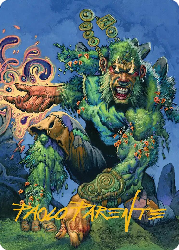 Aurora Awakener Art Card (17/54) (Gold-Stamped Signature) [Lorwyn Eclipsed Art Series] | Galaxy Games LLC