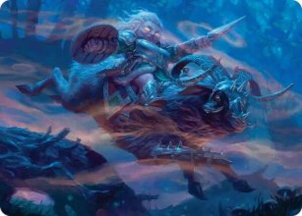 Bristlebane Outrider Art Card [Lorwyn Eclipsed Art Series] | Galaxy Games LLC