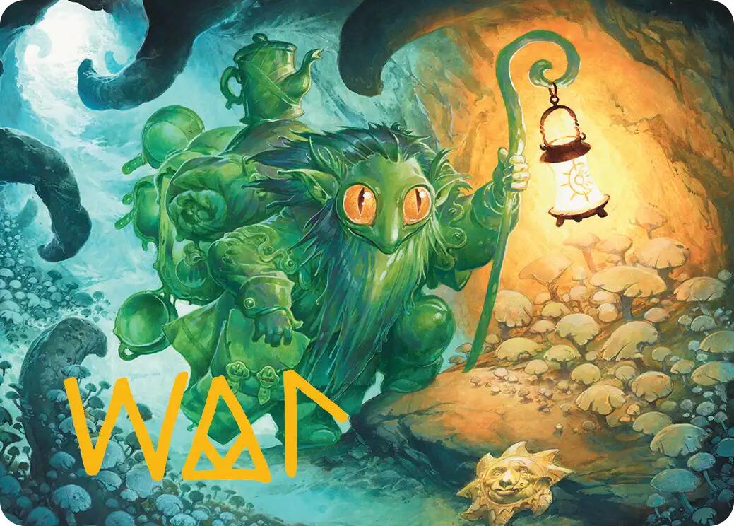 Mutable Explorer Art Card (21/54) (Gold-Stamped Signature) [Lorwyn Eclipsed Art Series] | Galaxy Games LLC