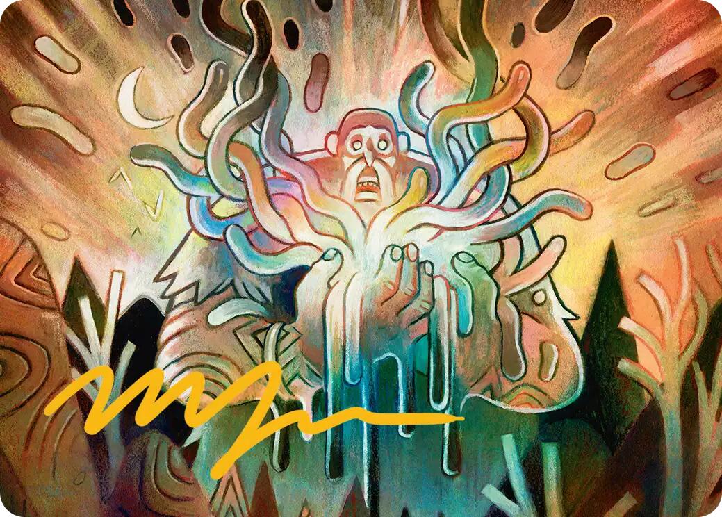 Aurora Awakener Art Card (40/54) (Gold-Stamped Signature) [Lorwyn Eclipsed Art Series] | Galaxy Games LLC