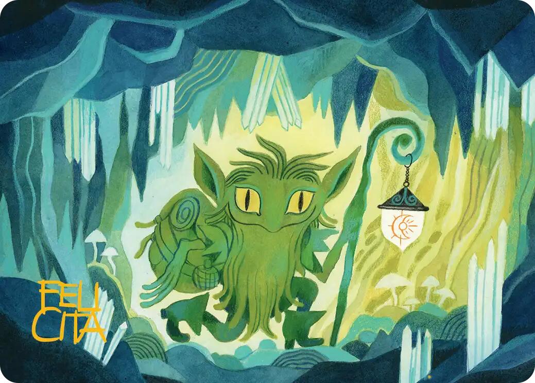 Mutable Explorer Art Card (43/54) (Gold-Stamped Signature) [Lorwyn Eclipsed Art Series] | Galaxy Games LLC