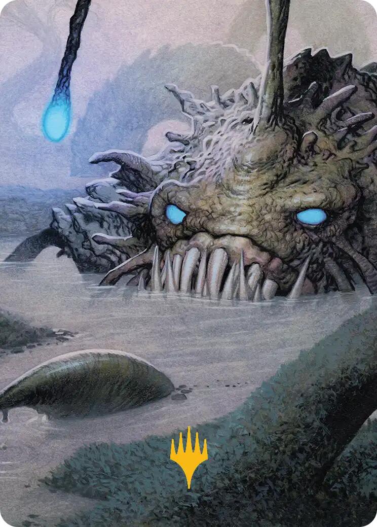 Deceit Art Card (Gold-Stamped Planeswalker Symbol) [Lorwyn Eclipsed Art Series] | Galaxy Games LLC