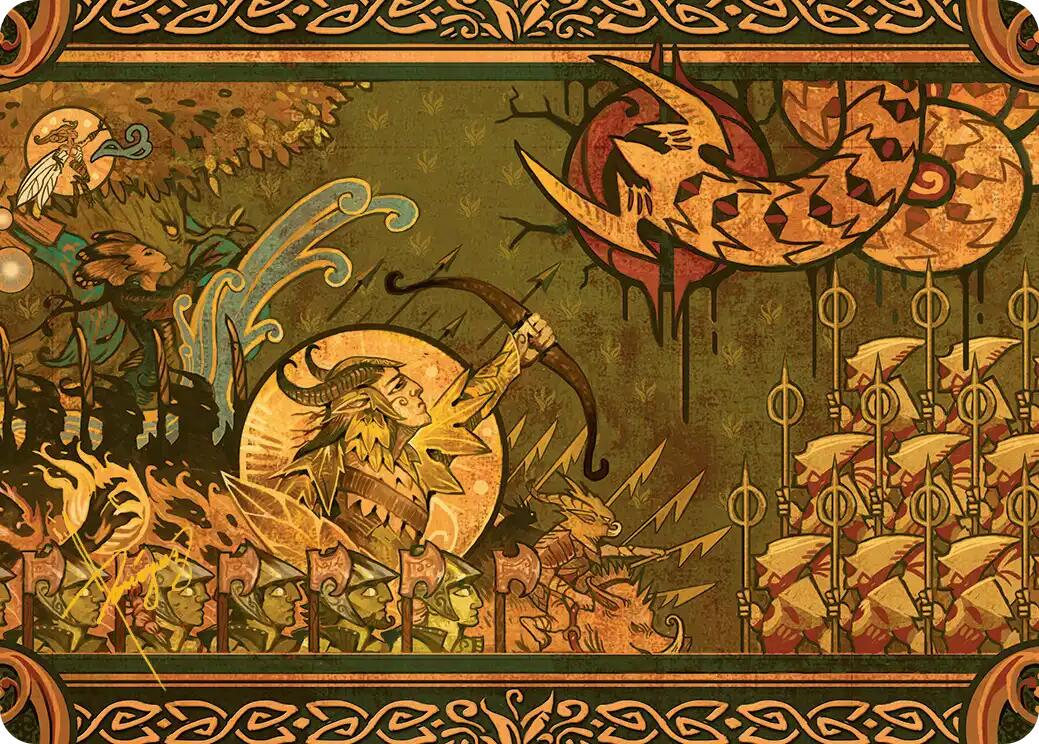 Chronicle of Victory Art Card (Gold-Stamped Signature) [Lorwyn Eclipsed Art Series] | Galaxy Games LLC