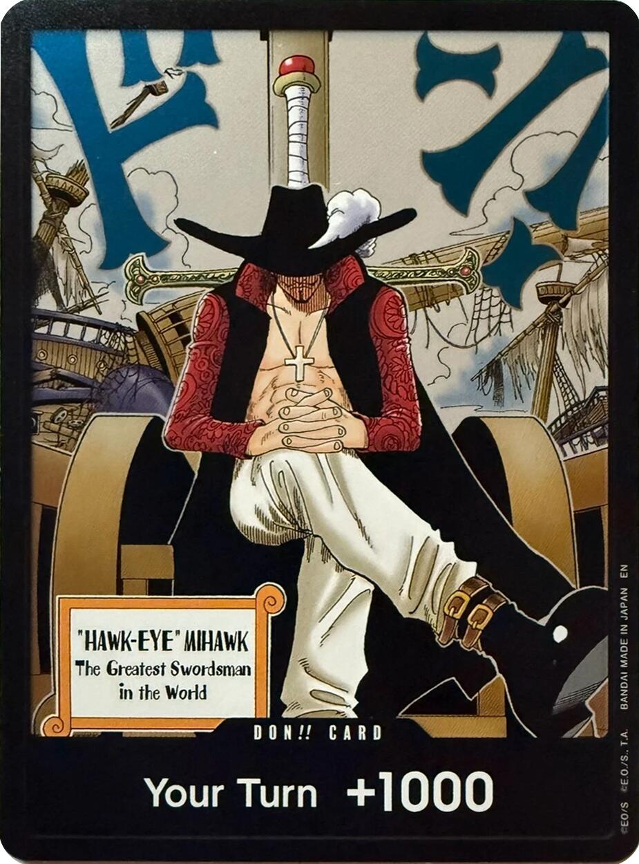 DON!! Card (Dracule Mihawk) [The Azure Sea's Seven] | Galaxy Games LLC